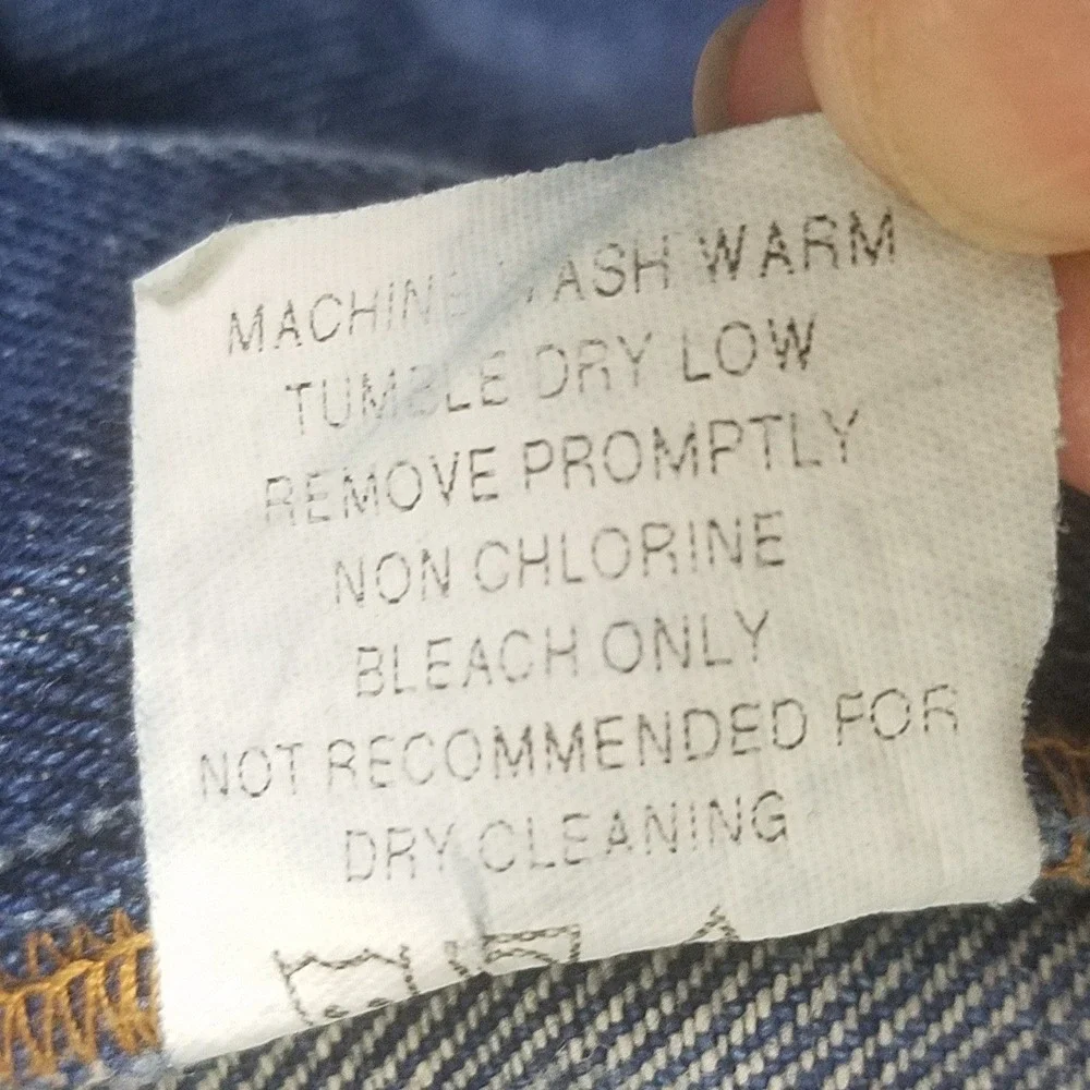 Key Straight Leg Jeans Mens 32x36 Blue Excellent 100% Cotton Dark Wash Workwear